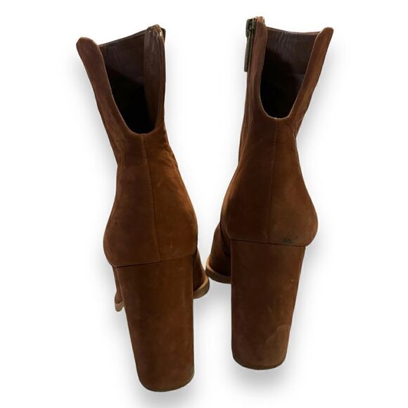 Mercer Edit Fend Off Block Heel Suede Ankle Boots - Picture 3 of 6